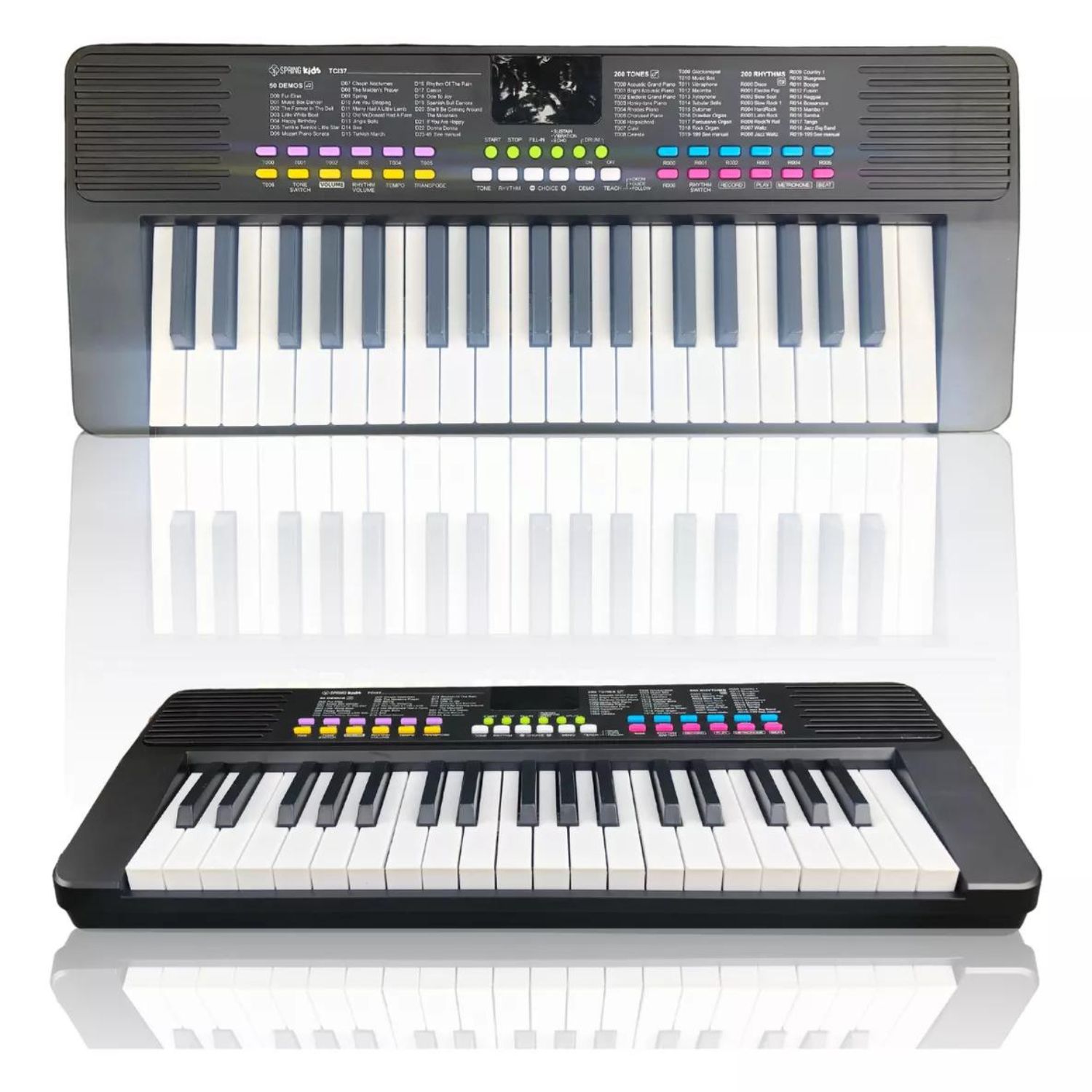 Teclado Infantil Microfone 61 Teclas Profissional Musical