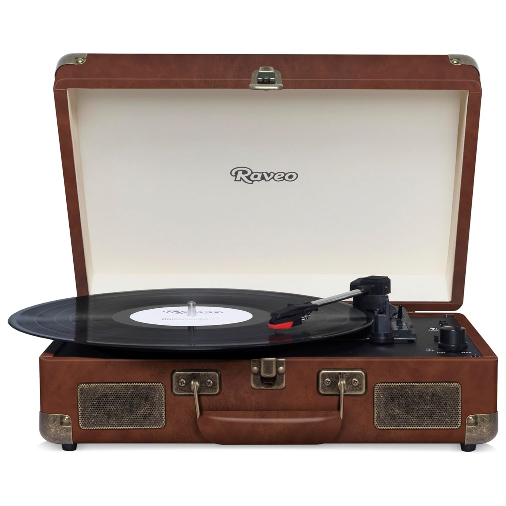 Vitrola Raveo Sonetto Vintage Brown Com Toca Disco Bluetooth - King ...