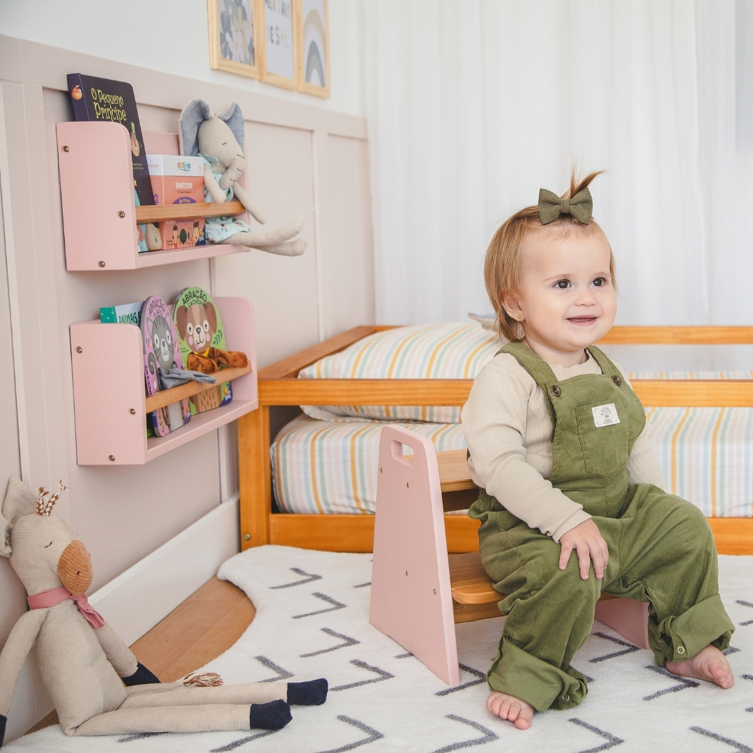 Escadinha Infantil Montessori Rosa