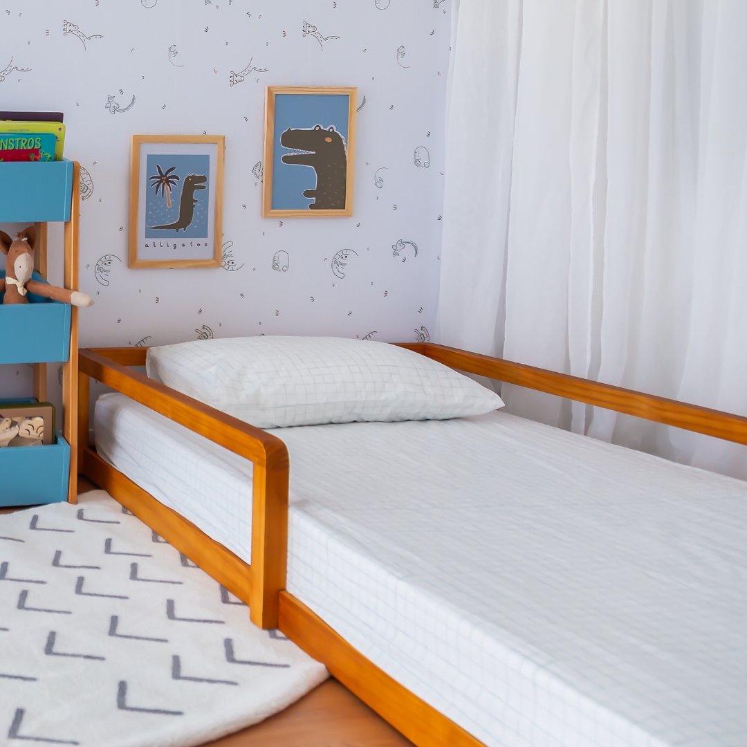 Jogo de Cama Infantil – Xadrez Azul