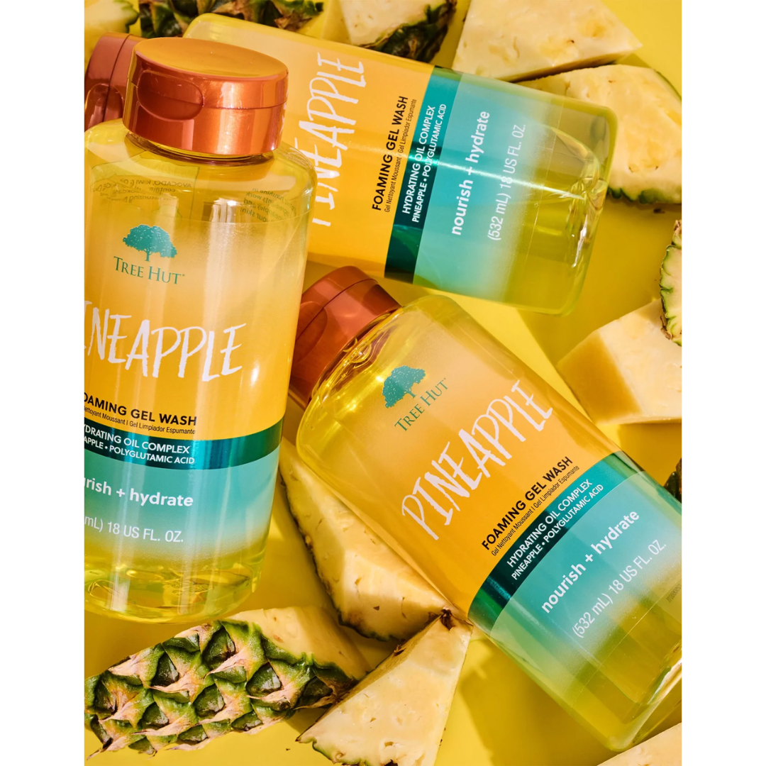 em Gel Tree Hut Pineapple Foaming Gel Wash 18 fl oz