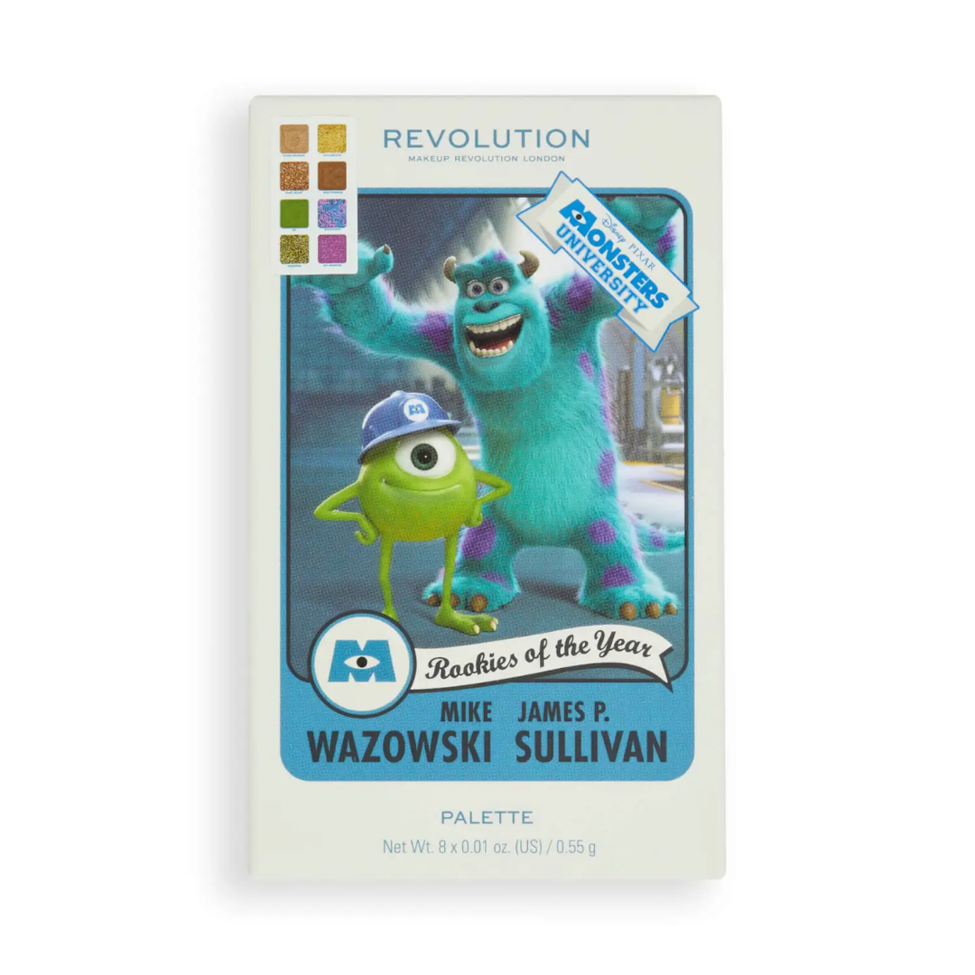 Paleta de Sombra Revolution x Monsters University Mike & Sulley Scare Card  Palette | Monstros S.A. - Imports MDM
