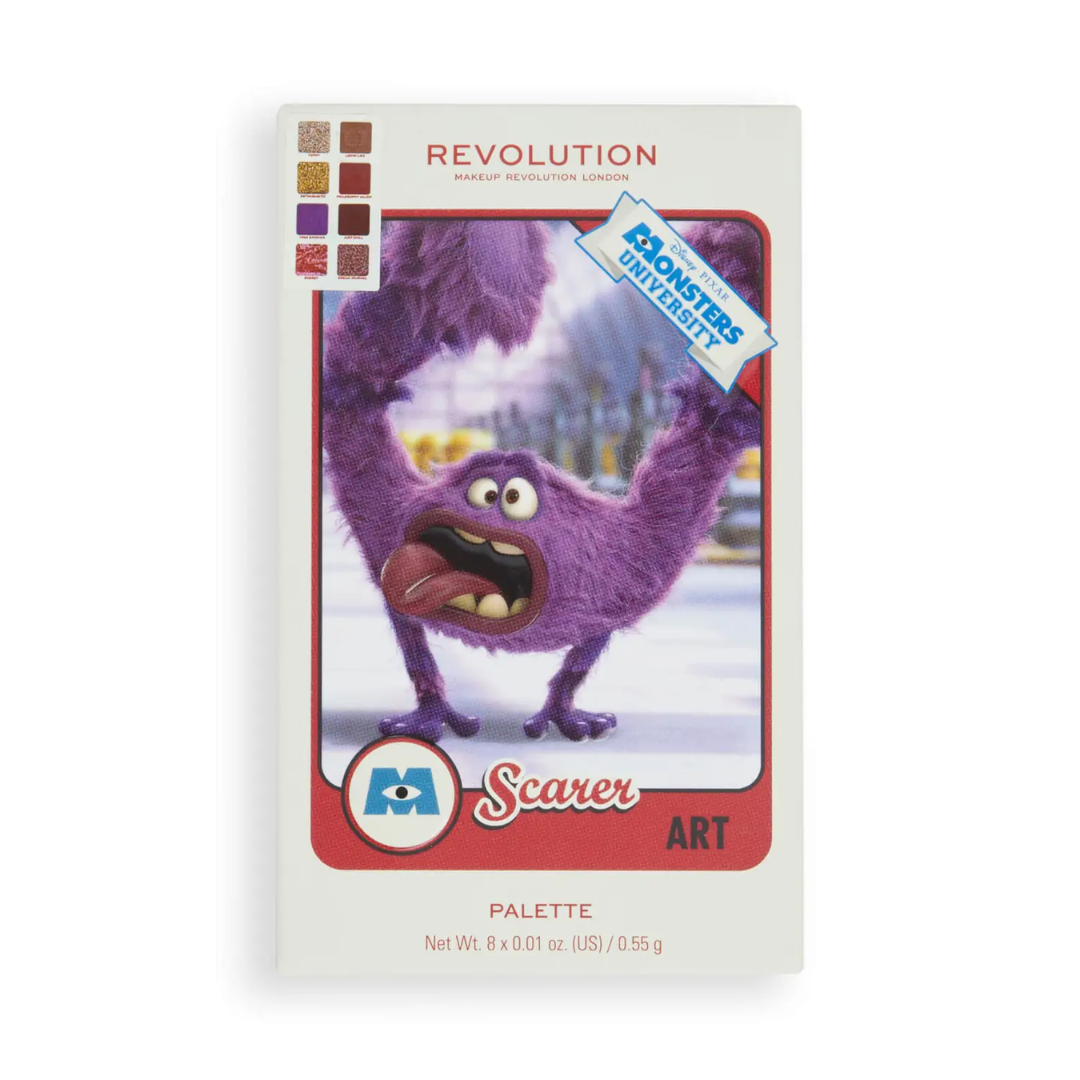Paleta de Sombra Revolution x Monsters University Art Scare Card Palette | Monstros  S.A. - Imports MDM