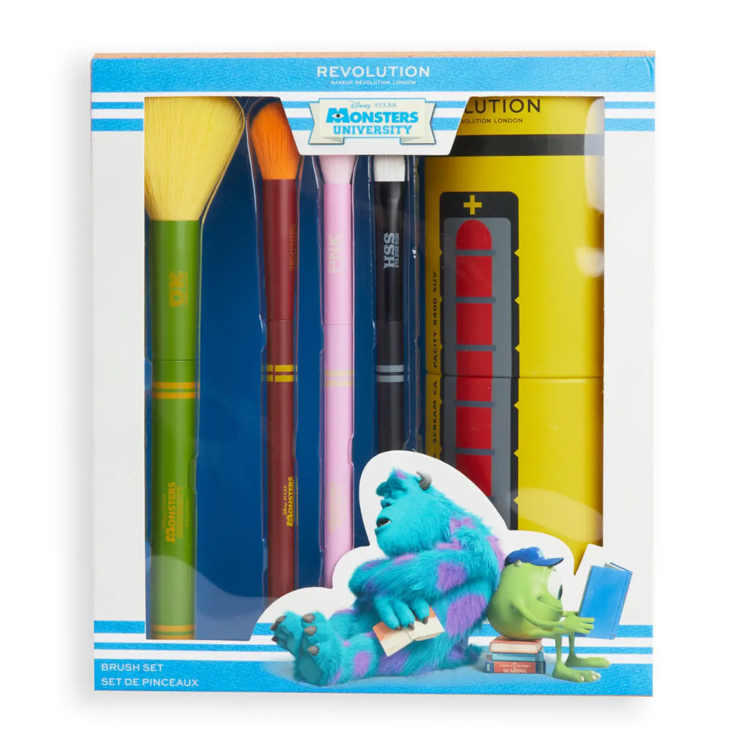 Kit de Pincéis Revolution x Monsters University Scare Can Brush Set | Monstros  S.A. - Imports MDM