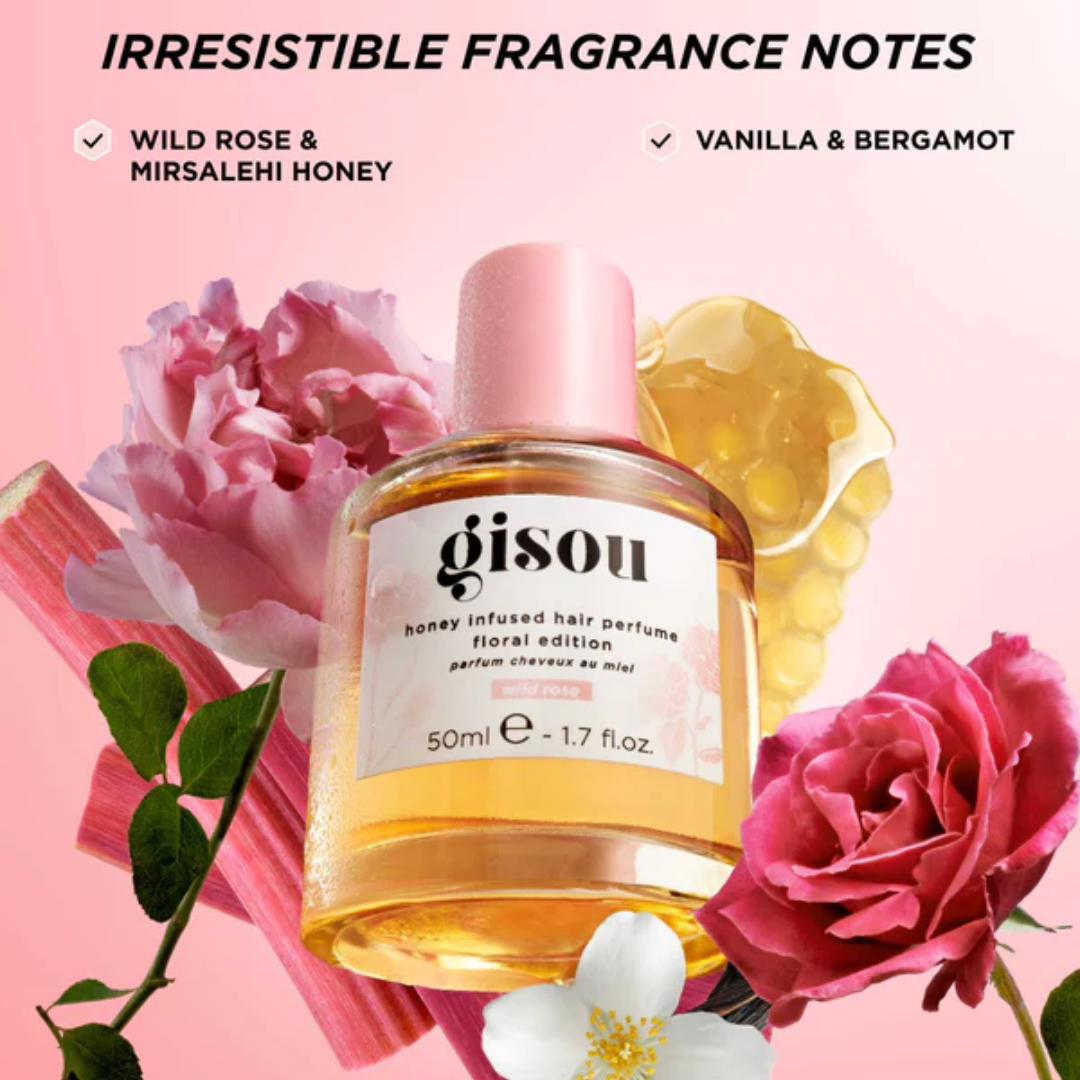 Perfume Capilar Gisou Hair Perfume Floral Edition Wild Rose 50ml