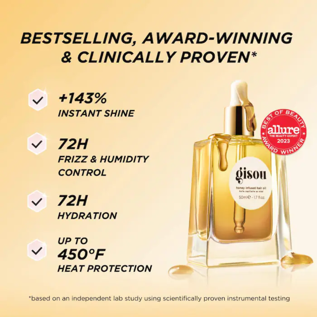 Óleo Capilar Gisou Honey Infused Hair Oil 50ml - Imports MDM