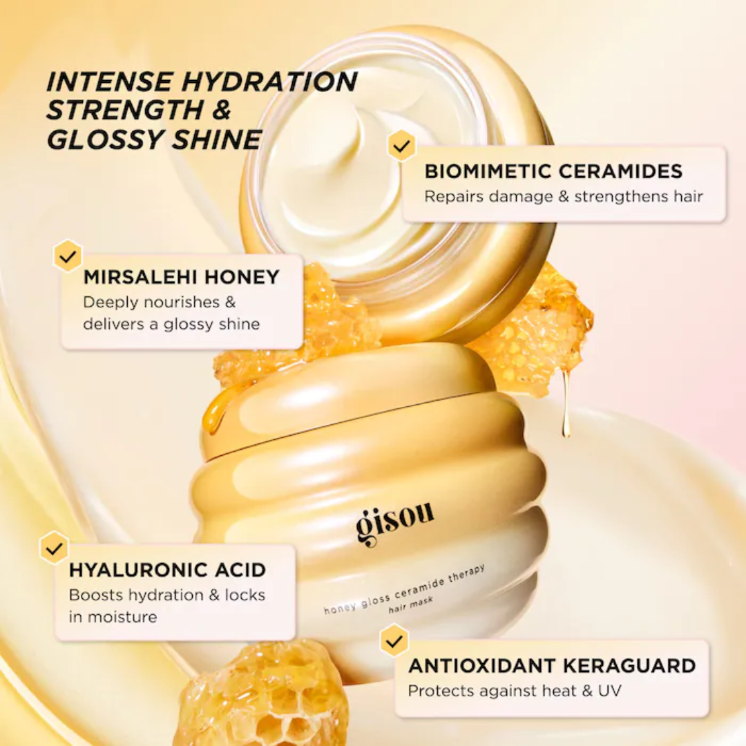 トリートメント gisou Honey Gloss Ceramide Therapy 230ml Máscara Capilar Gisou Honey Gloss Ceramide Therapy Hydrating Hair