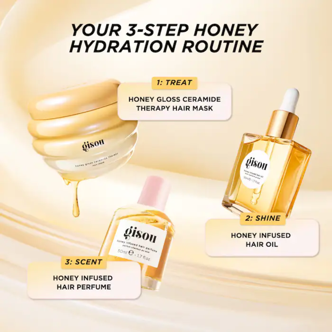 Máscara Capilar Gisou Honey Gloss Ceramide Therapy Hydrating Hair