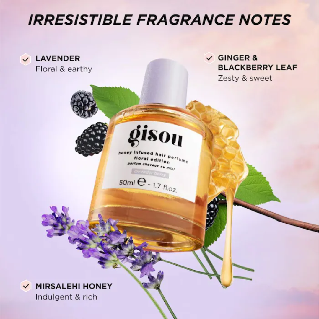 Perfume Capilar Gisou Lavender Berry Honey Infused Hair Perfume