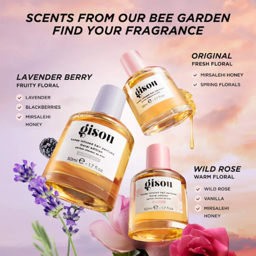 Perfume Capilar Gisou Lavender Berry Honey Infused Hair Perfume