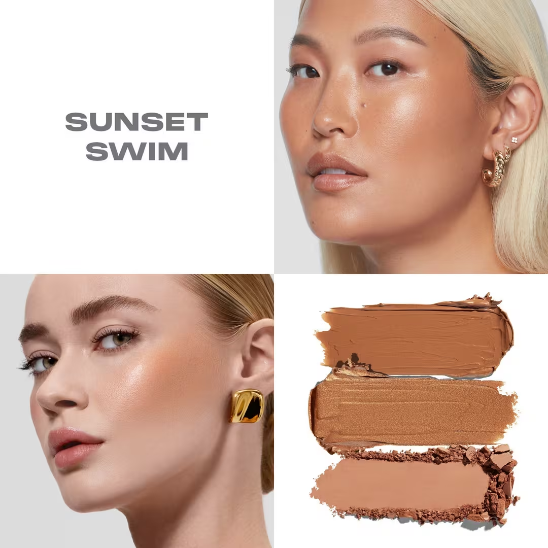 Blush Morphe Cheek Thrills Multi-Finish Face Trio | Cor: Sunset