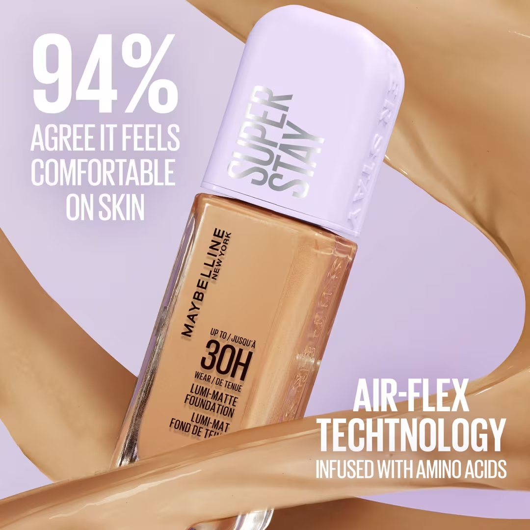 Base Líquida Maybelline Super Stay Up to 30HR Wear Lumi-Matte