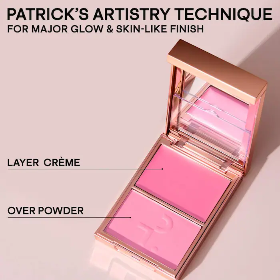 Duo Blush Patrick Ta Major Headlines Double-Take Crème & Powder