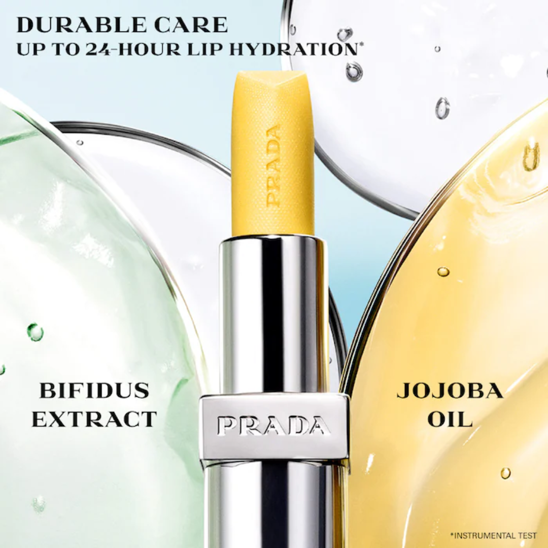 PRADA BALM U001 アストラルピンク　U002 バナナイエロー Lip Balm Prada Beauty Hydrating Lip Balm with Jojoba Oil | Cor