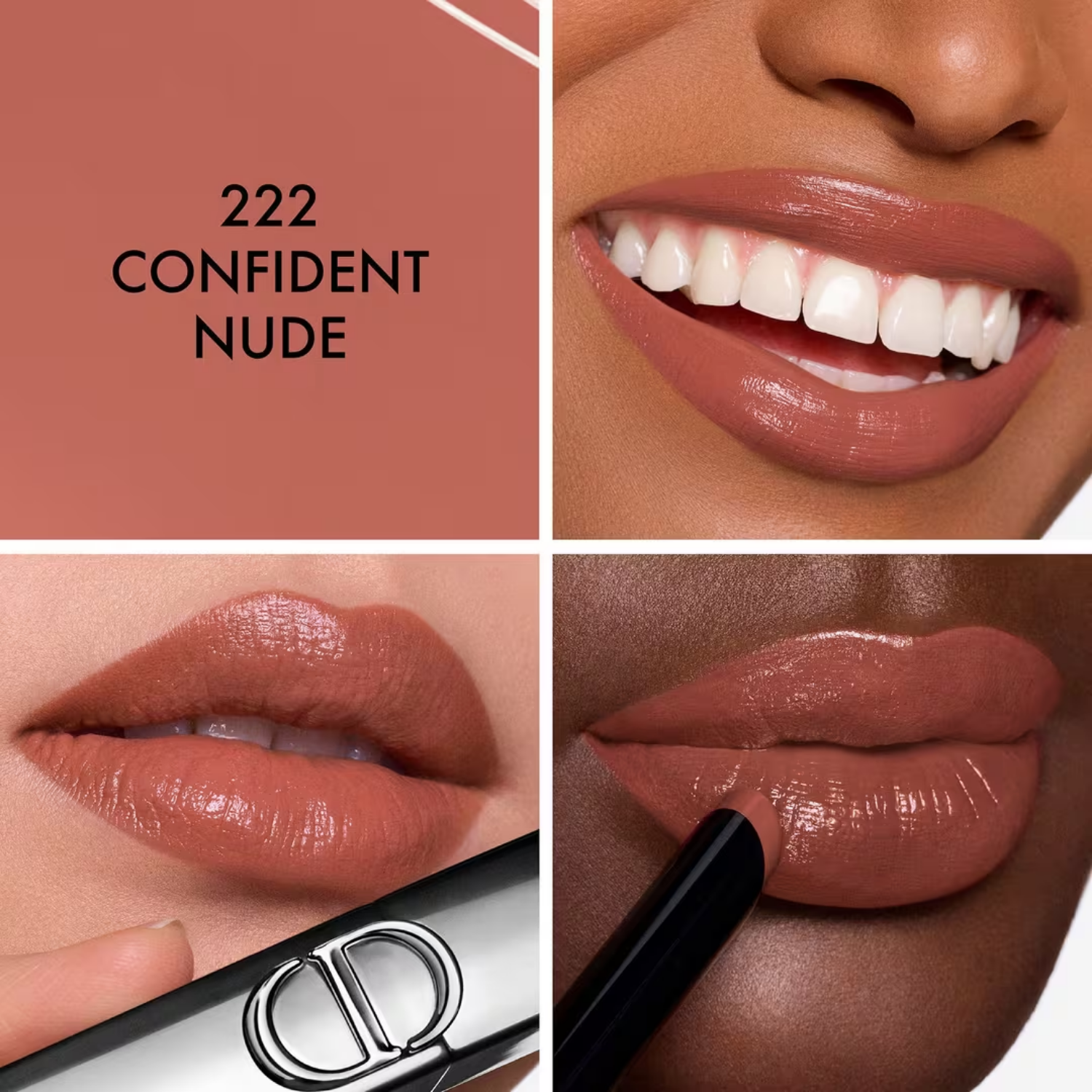 【限定色】Dior ROUGE DIOR ON STAGE 222 Batom Cremoso Dior Rouge Dior On Stage | Cor: 222 Confident Nude