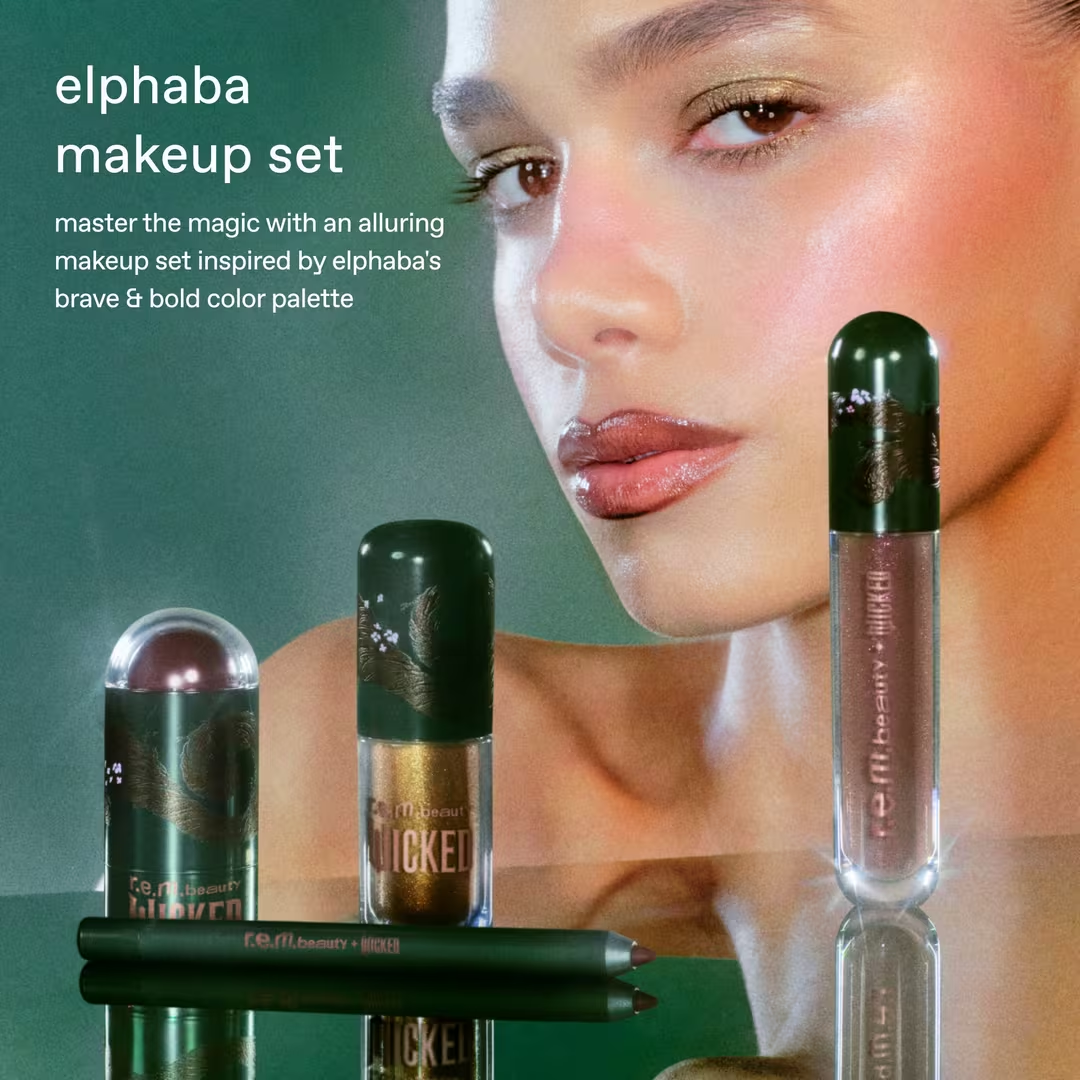 r.e.m. beauty WICKED ウィキッド メイクセット　エルファバ Kit de Maquiagem R.e.m Beauty x Wicked: For Good Elphaba