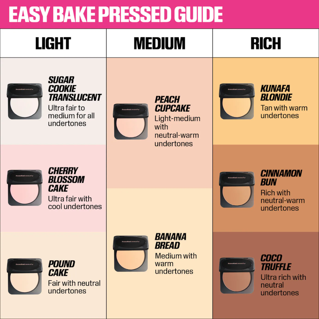 Pó Compacto Huda Beauty Easy Bake Airbrush Matte Pressed Setting