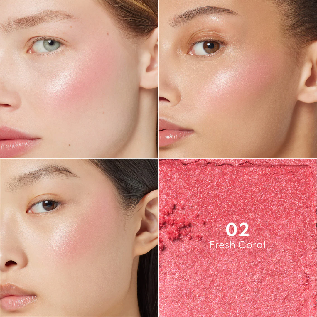 GUCCI GLOW BLUSH セット Blush Gucci Glow Dewy Powder Blush | Cor: 02 Fresh Coral - Imports MDM