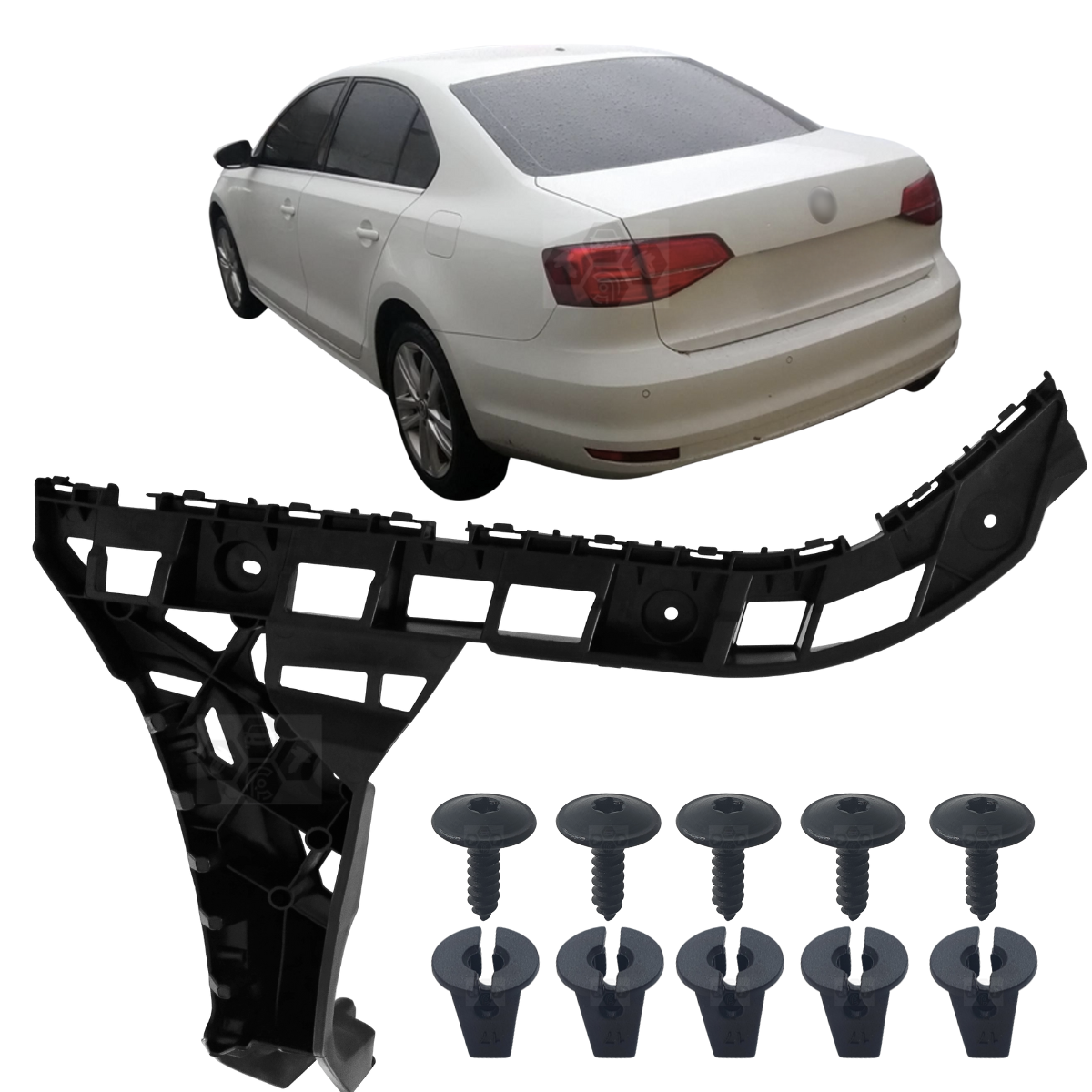 Guia Garra Suporte Parachoque Traseiro Para Volkswagen Jetta 2015/2018
