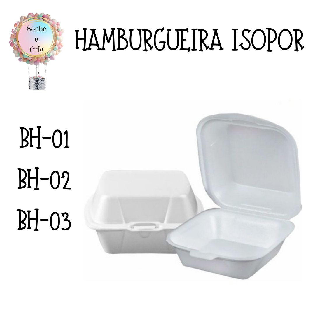 HAMBURGUEIRA ISOPOR - embalagens e materiais para personalização