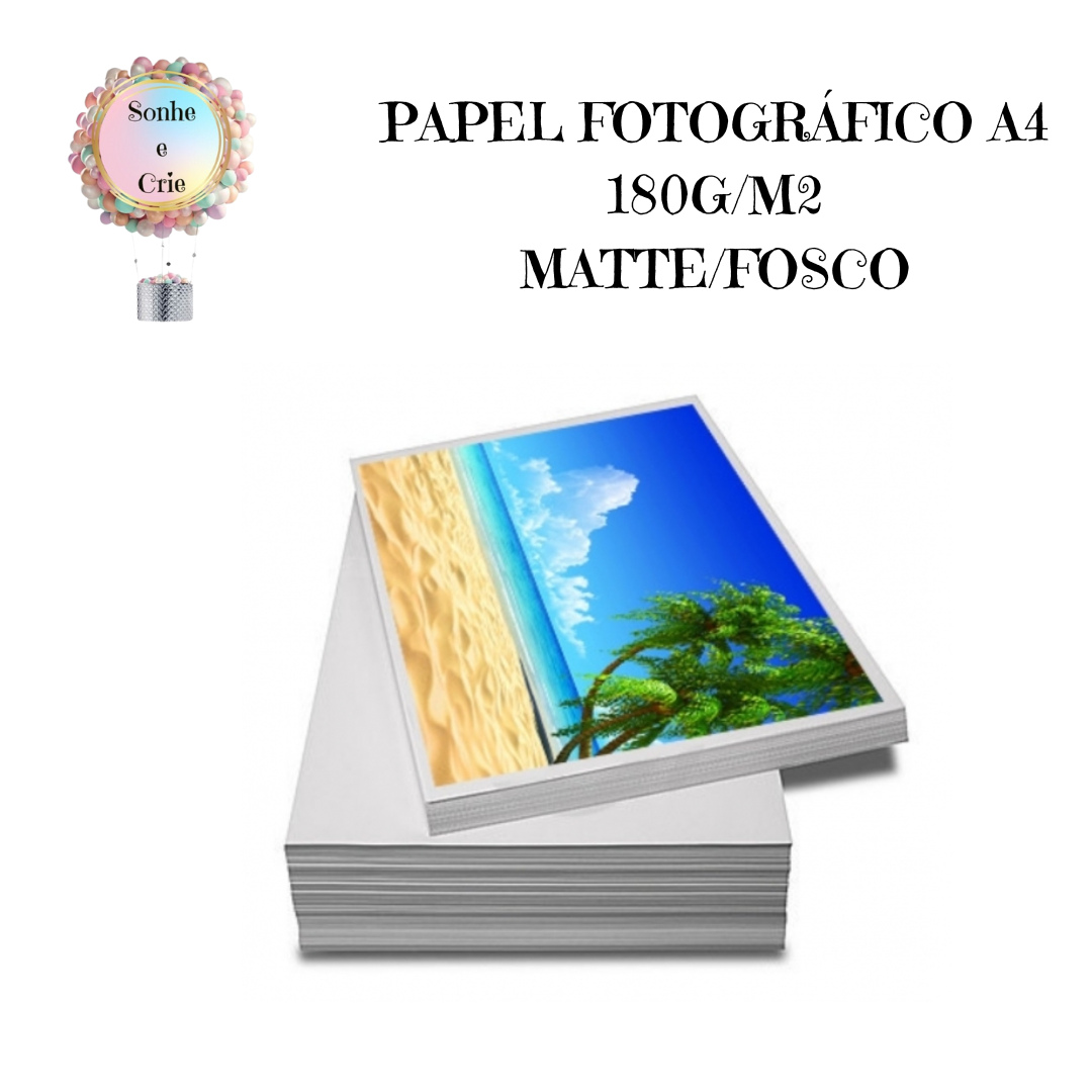 PAPEL FOTOGRÁFICO EVOLUT MATTE 180G/M2 - embalagens e materiais para  personalização