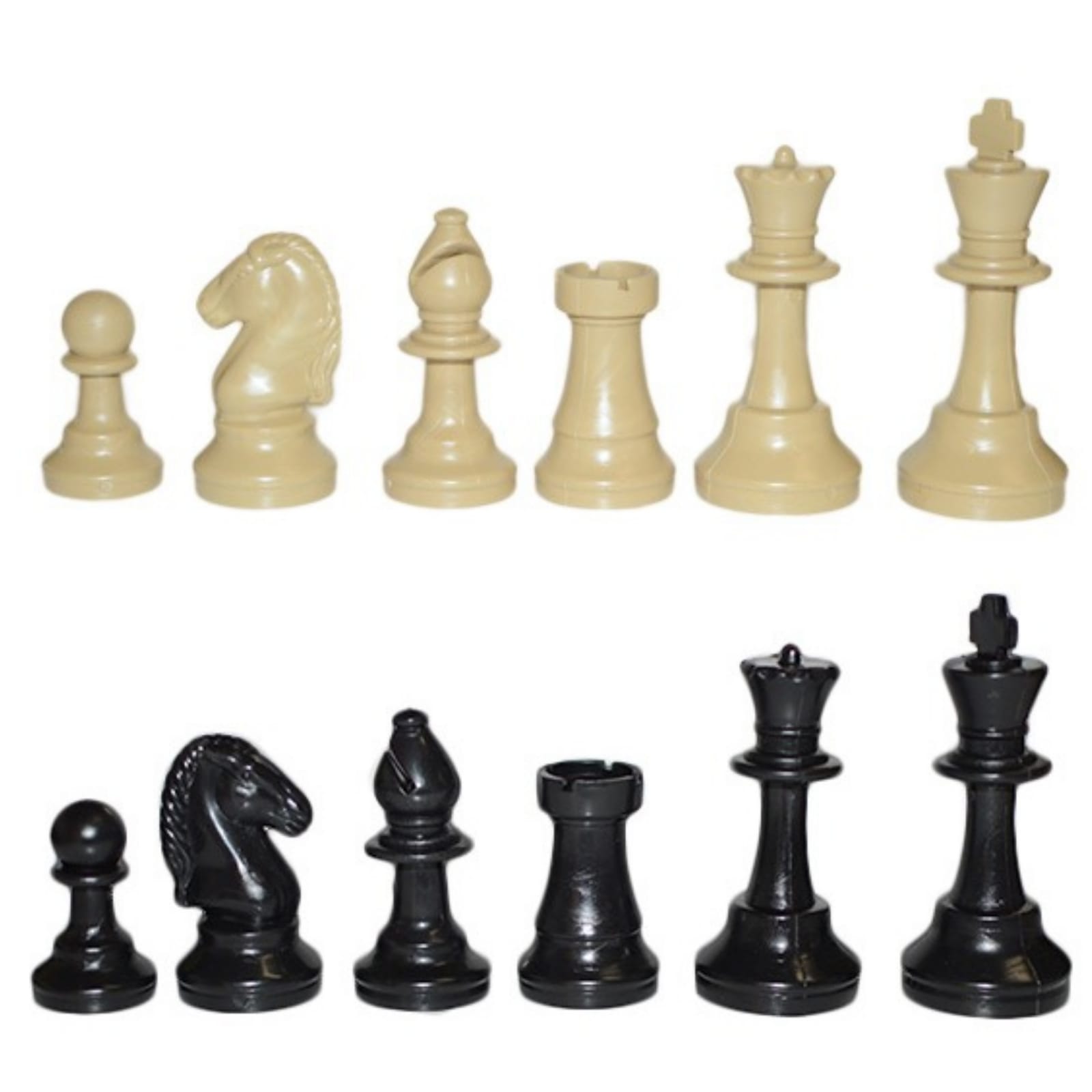 Peças de Xadrez Modelo Escolar + Tabuleiro de Courvin