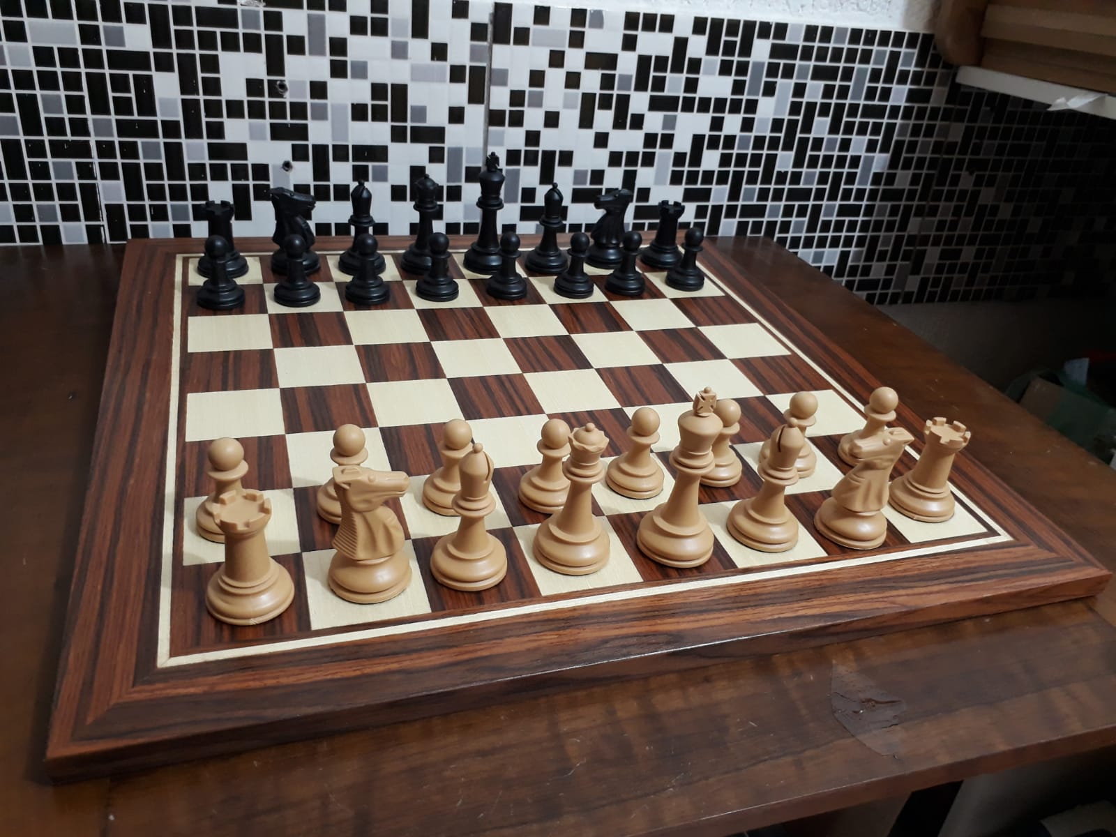 Tabuleiro de Xadrez Flowchess Marchetaria: Escolha com ou sem