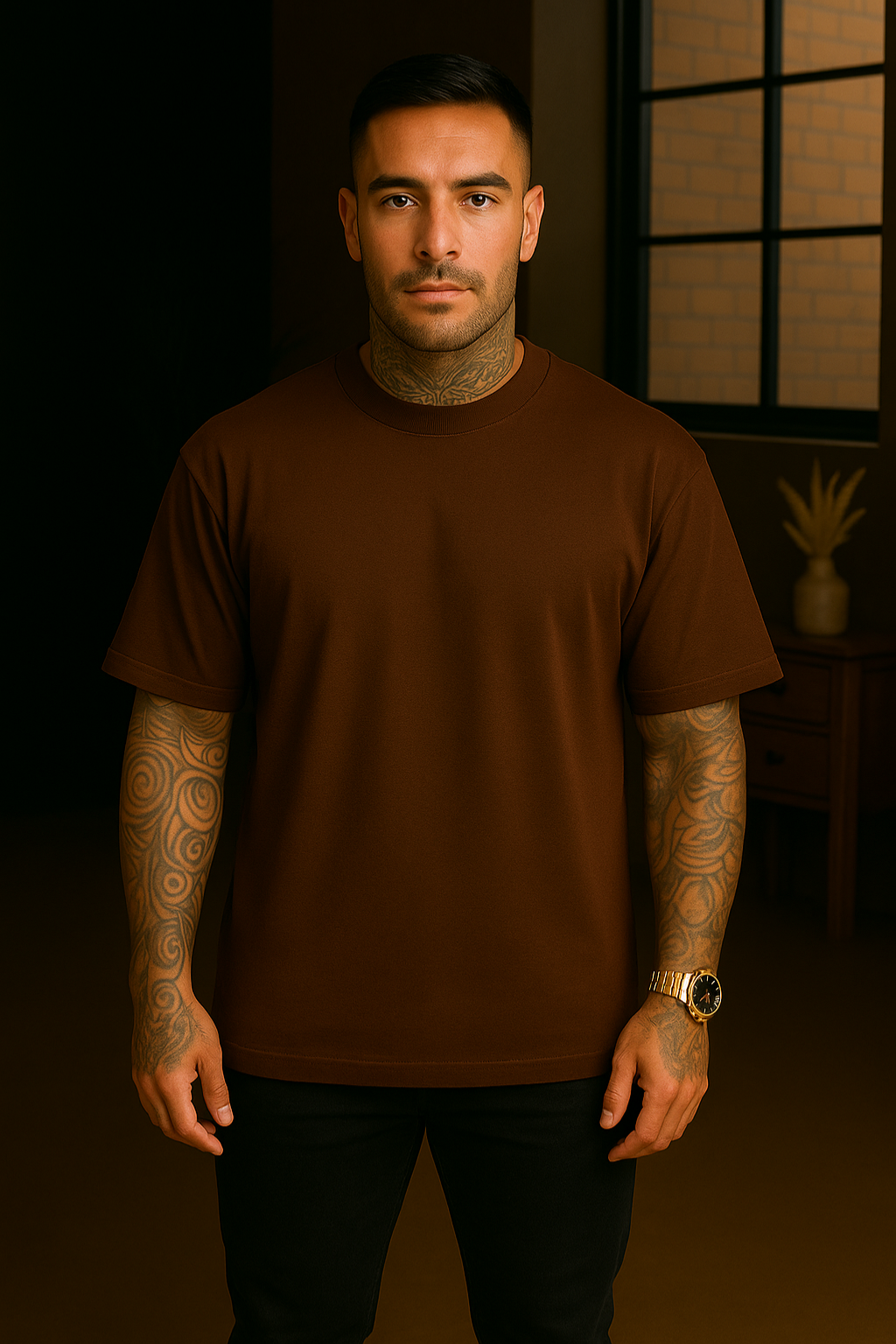 CAMISETA AFTER OVERSIZED MARROM LISA BASIC - AFTER STORE