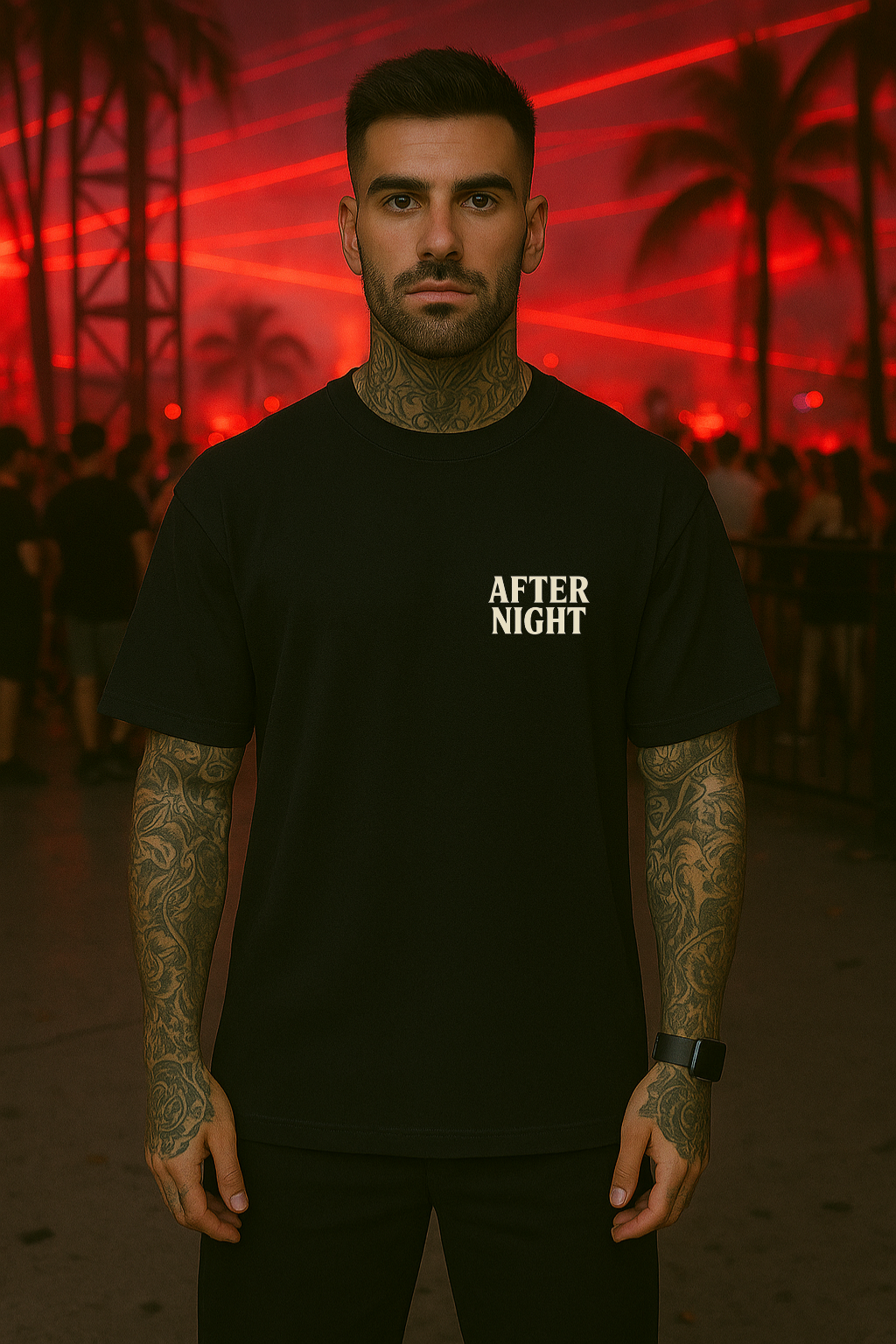 CAMISETA AFTER OVERSIZED PRETA ABACAXI - AFTER STORE