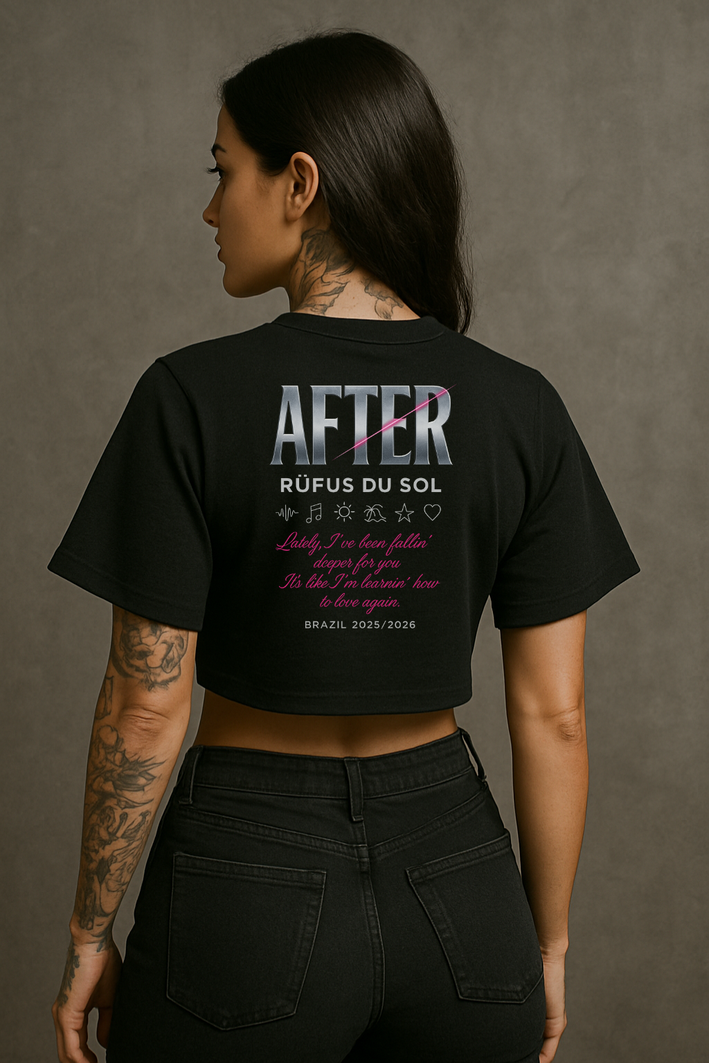 CROPPED OVERSIZED PRETO RUFUS - AFTER STORE