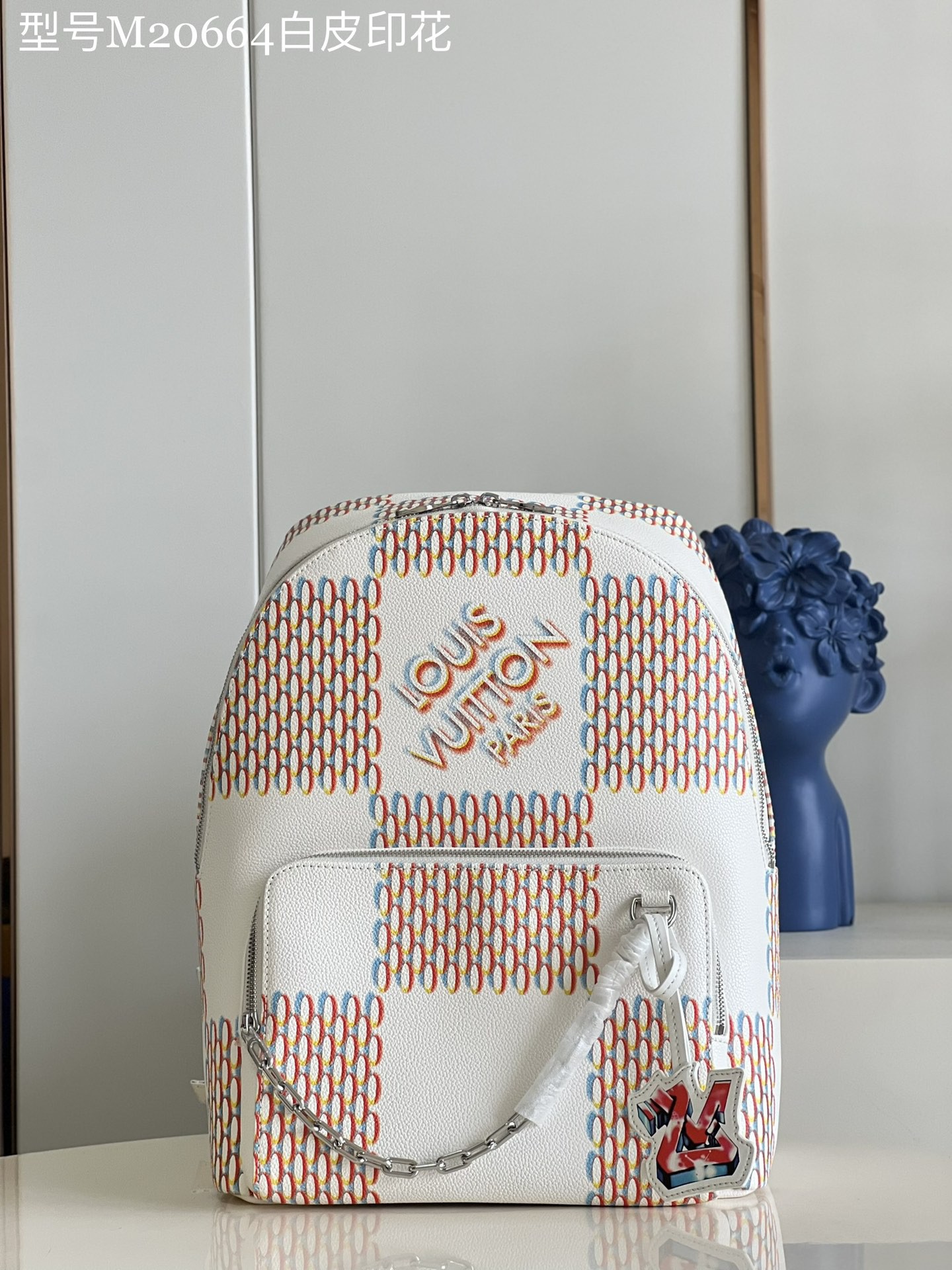 LOUIS VUITTON Racer Backpack White M20664 Damier Spray– GALLERY RARE Global  Online Store