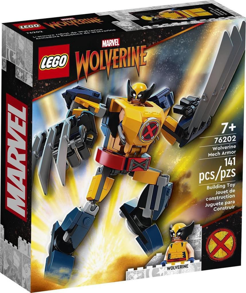 Armadura Robô do Wolwerine Super Heroes Marvel LEGO - 76202 - Colorido