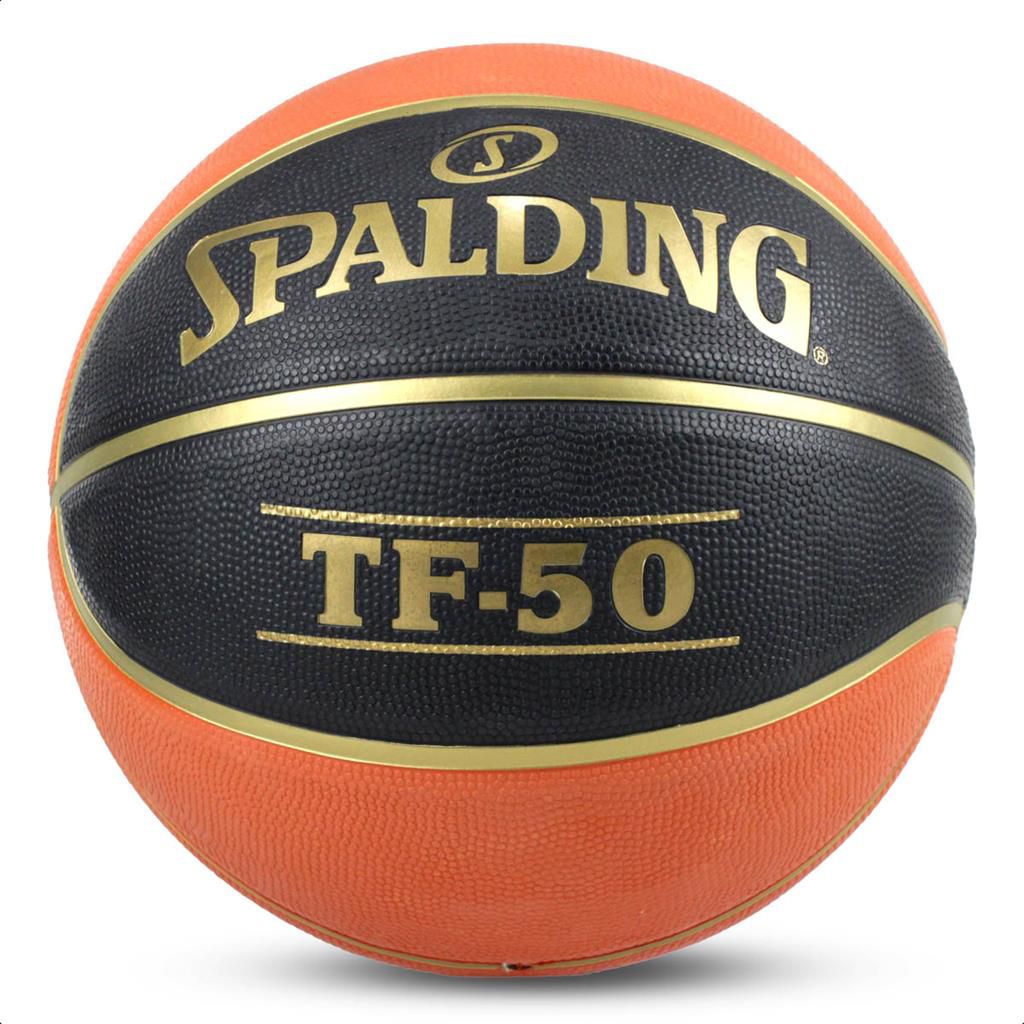 Bola Basquete Spalding REACT TF-250 FIBA - Laranja e Preto