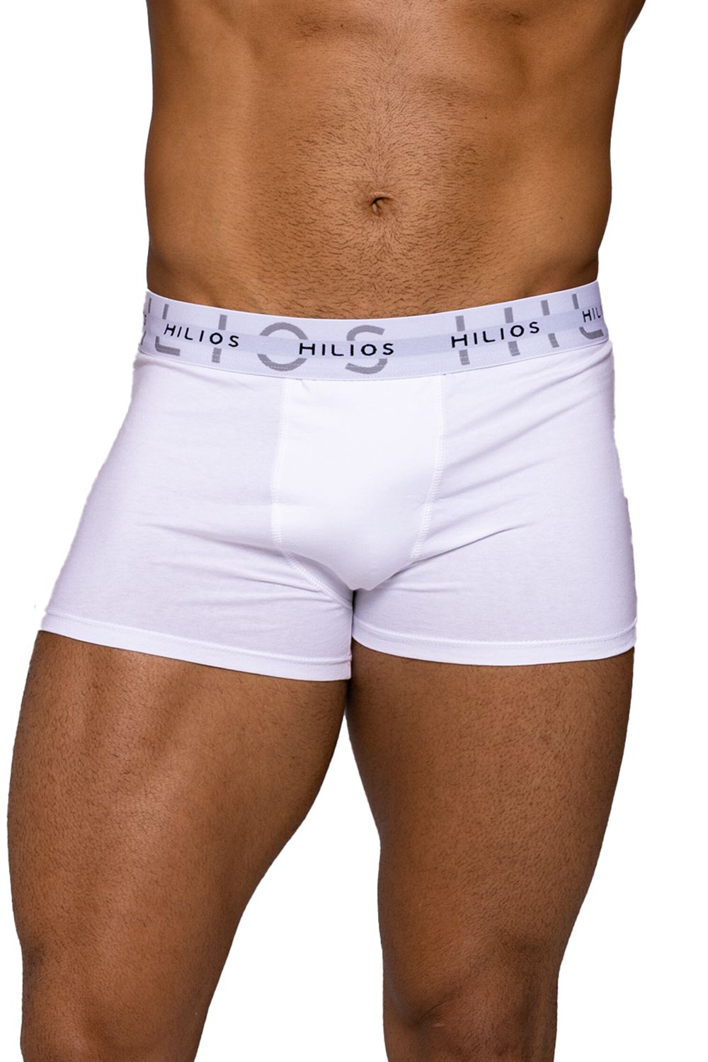 3 Cuecas Boxer Box Underwear Algodão Lisa Branco Hilios - Hilios -  Inspirado em você!