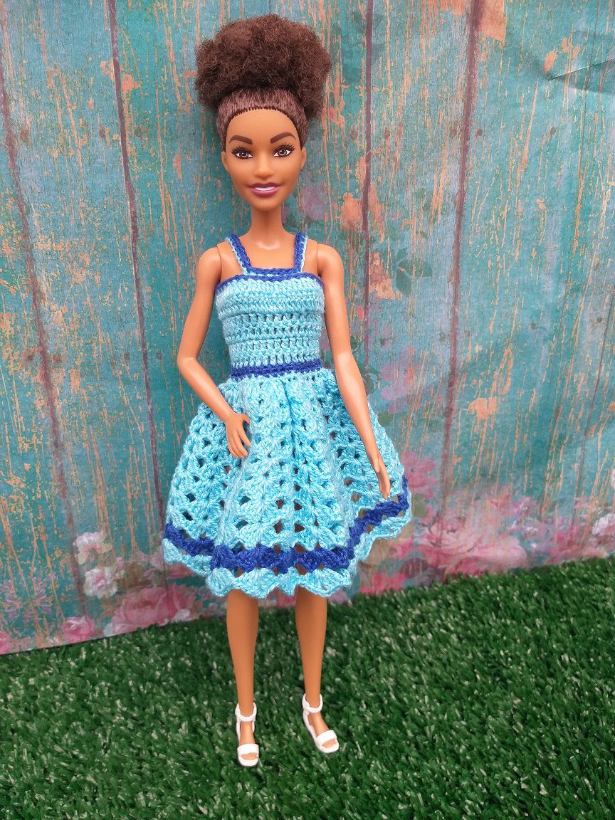 Roupa de Crochê para Boneca Barbie