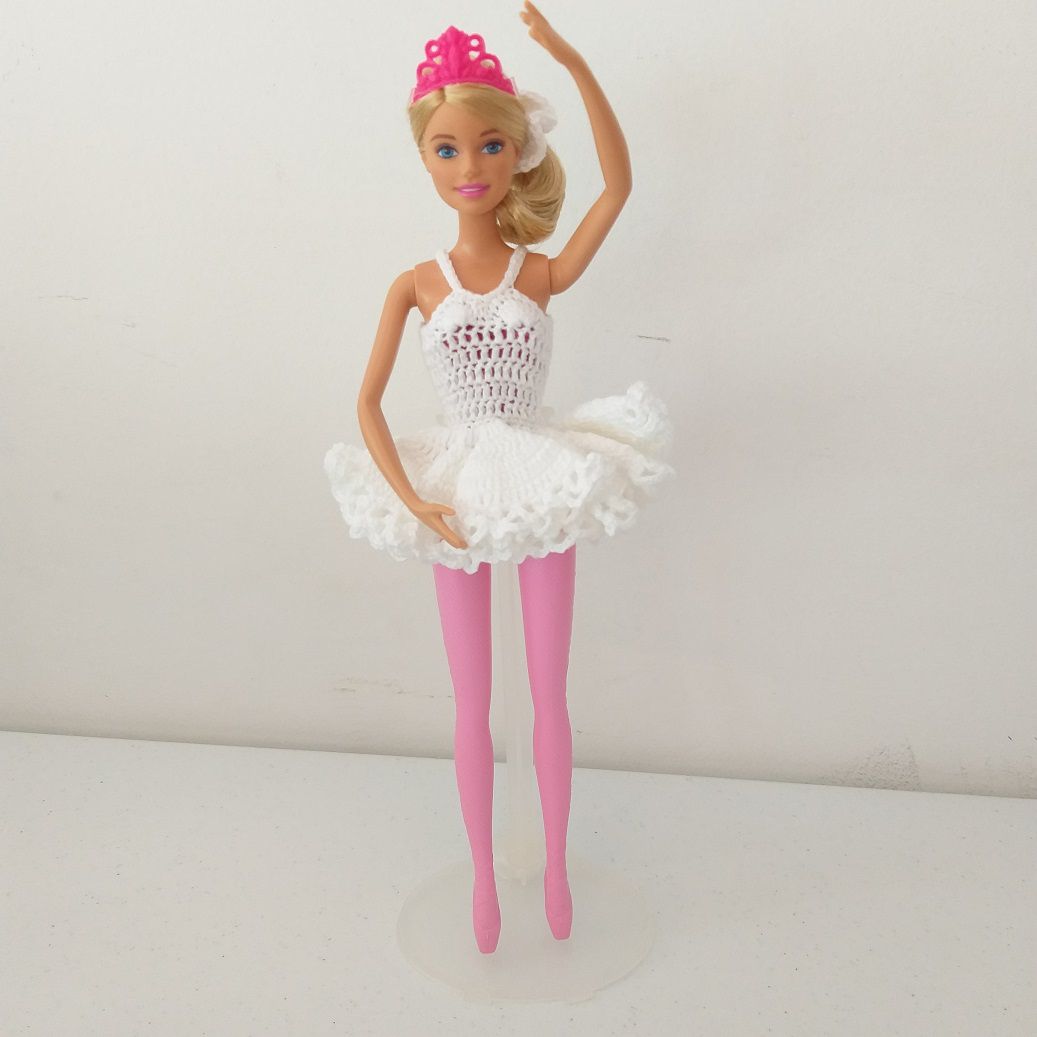 Como Fazer Vestido Para Barbie Fácil, Roupa Para Boneca Fácil de Fazer