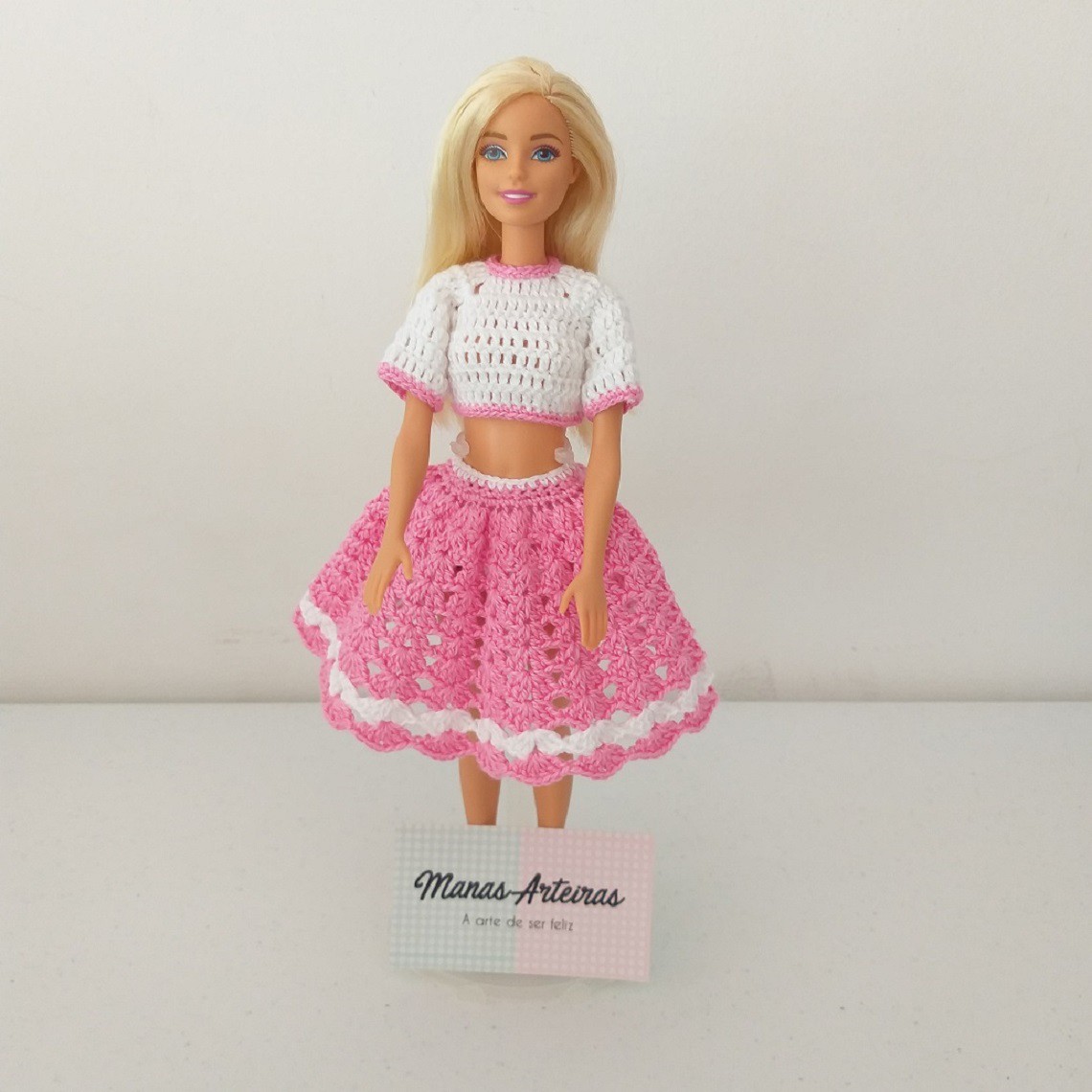 Como Fazer Blusa e Saia Para Barbie