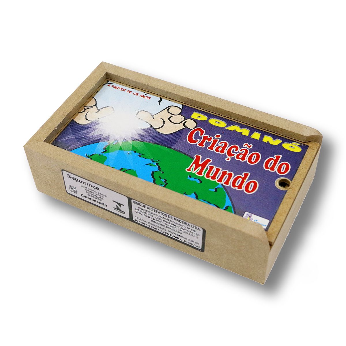 DOMINÓ INGLÊS (caixa de madeira com 28 peças) - Editora Sobre Tudo