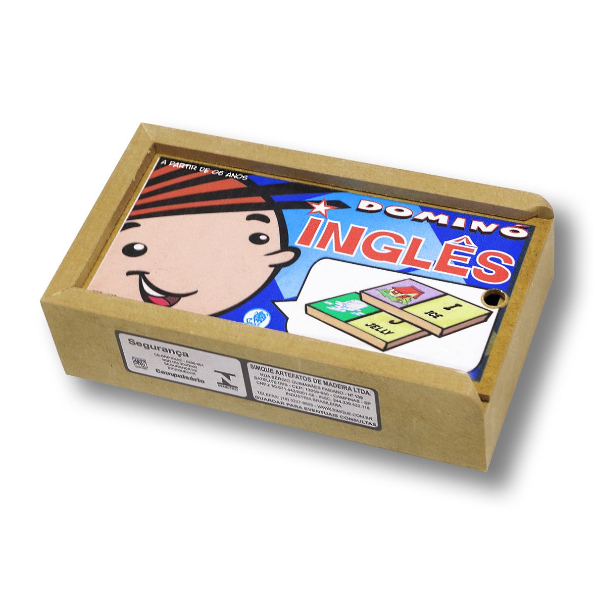 Mandiali e-Shop : Kit Jogos Infantil em Inglês Dominó + Quebra