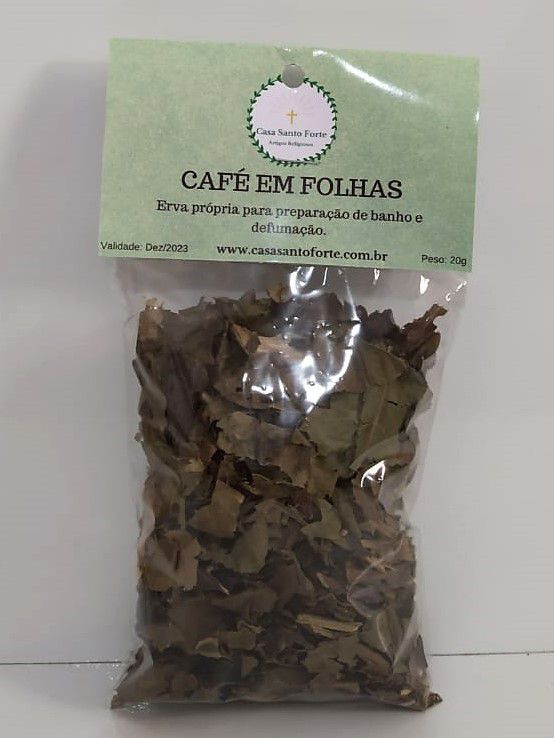 Café Em Folhas 20g Casa Santo Forte Casa Santo Forte Seu Axé A Um Clique 6484