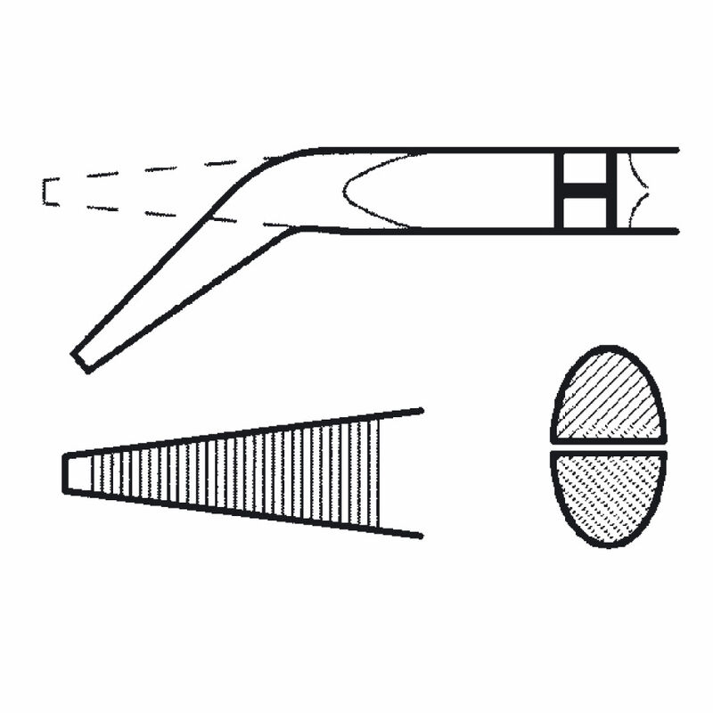 WEIDMÜLLER VZZ S – Alicate de Bico com Mordentes Inclinados 35° 160 mm ...