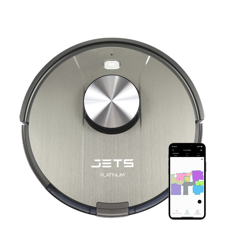 Robô Aspirador Com LIDAR - JETS Platinum - Loja Oficial JETS - Robô  Aspirador Inteligente