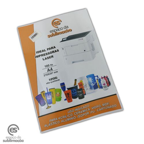 Papel Transfer Laser 120g Pct C100 Folhas Espaço Da Sublimação Tudo Para Sublimação E Transfer 8915