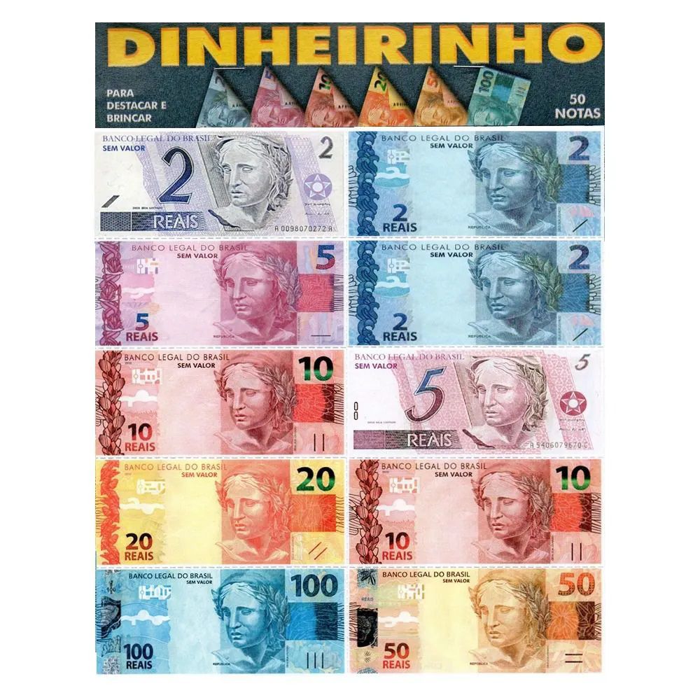 Dinheiro de Papel 105X45 - A&G Papelaria