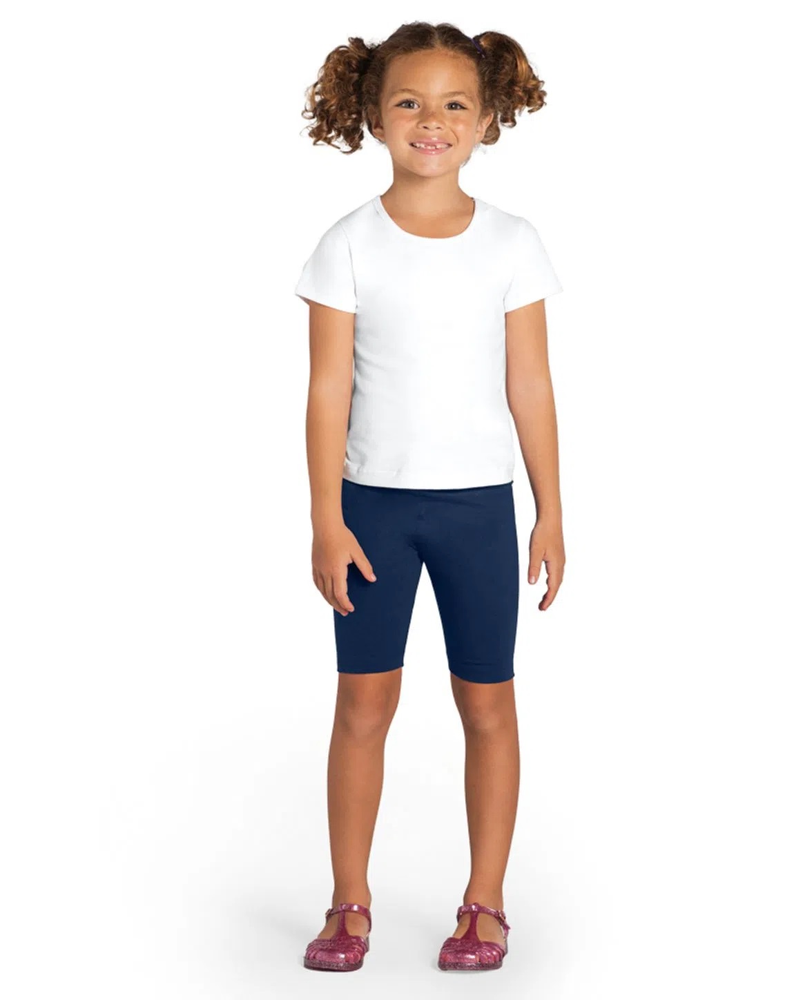 Calça legging infantil menina em cotton Brandili - Brandili
