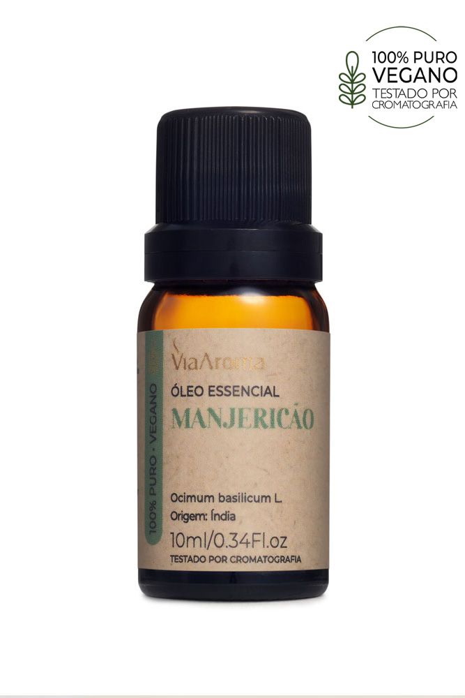 leo Essencial de Manjeric o 10ml Basil Aroma do Campo