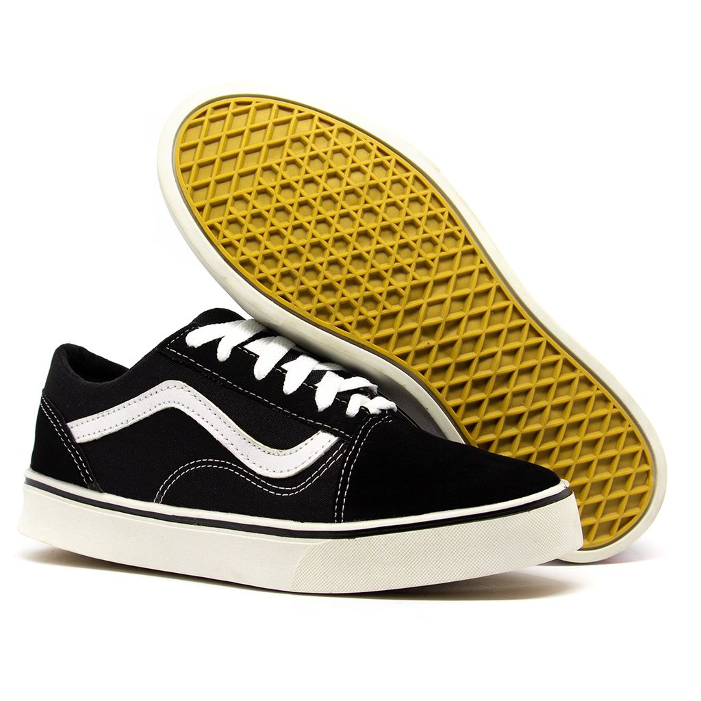 Yellow and white vans old best sale skool