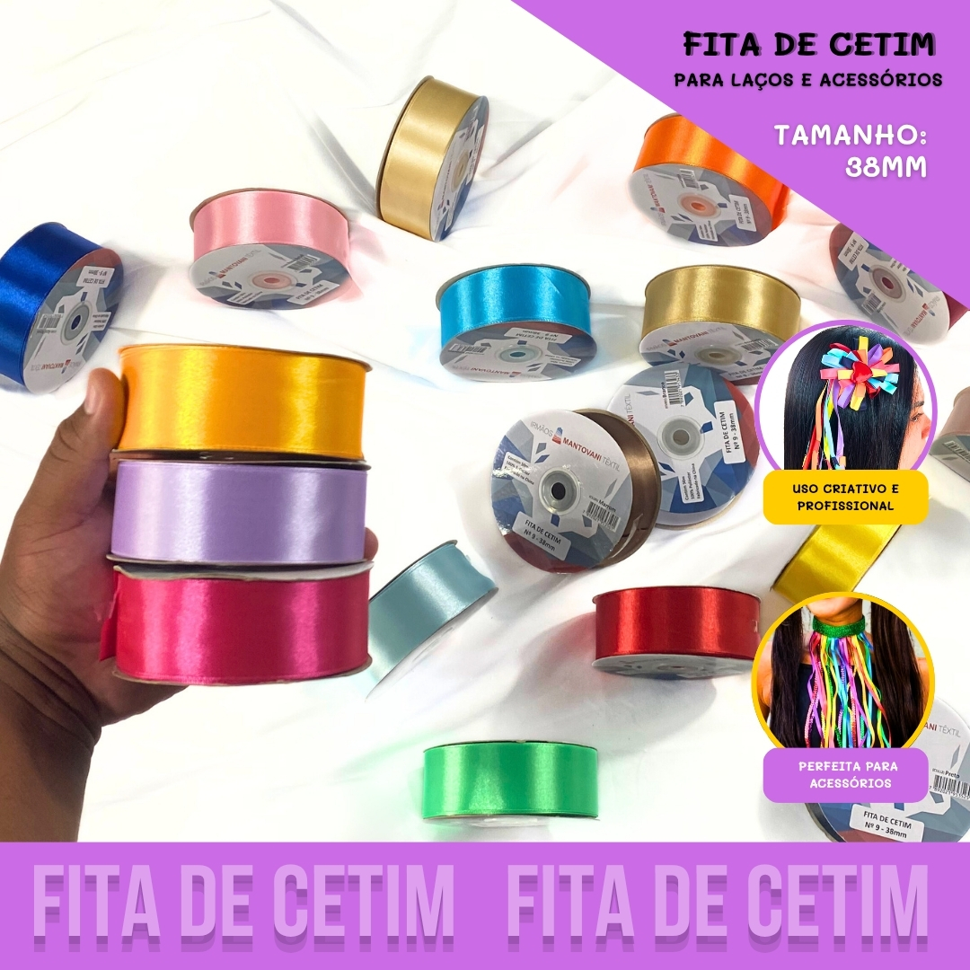 Fita de Cetim Lisa - 38mm - Rolo C/50 Metros COR:VERDE-BANDEIRA - Casa ...