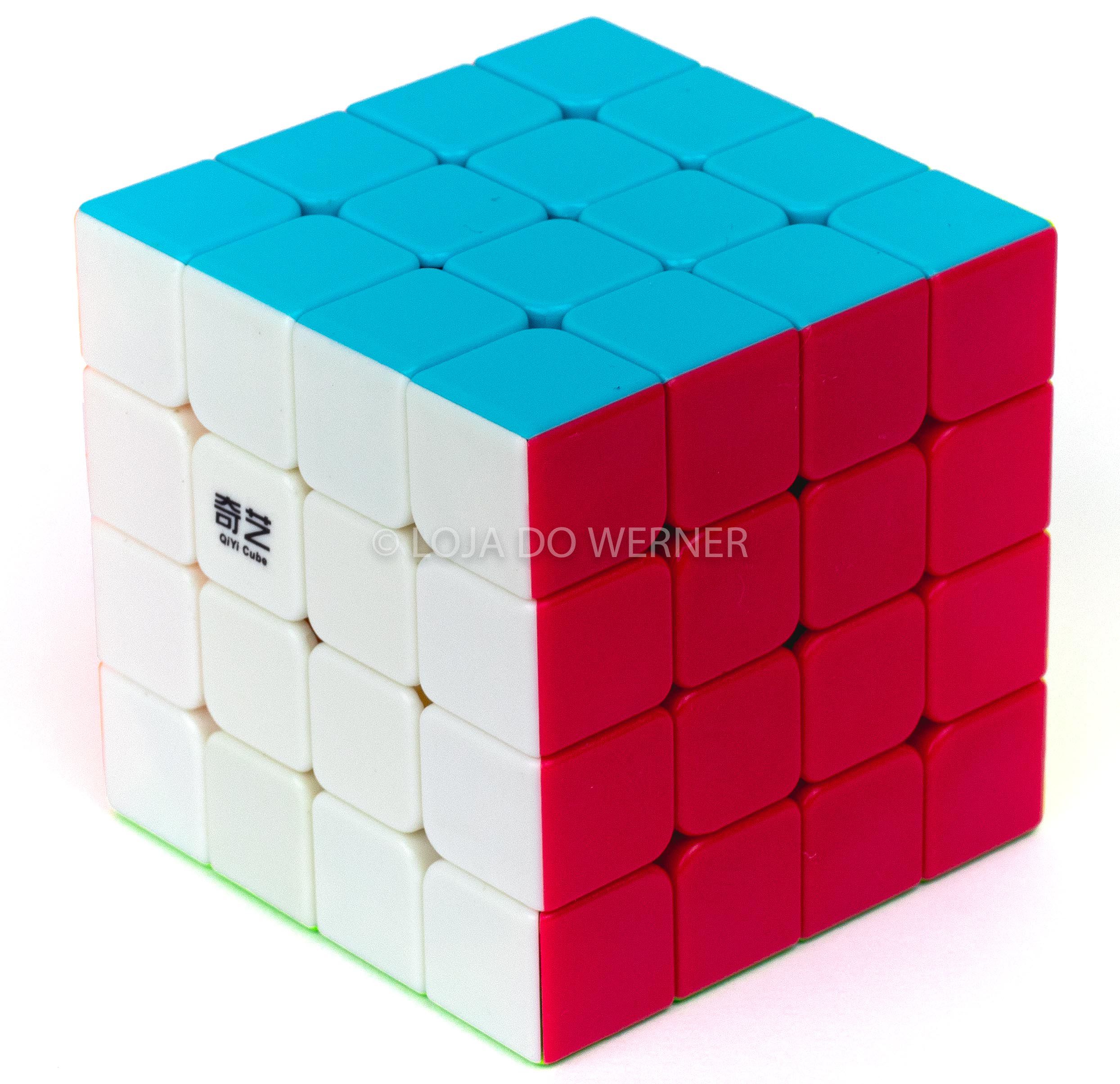 Cubo Magico Profissional QiYi Sem Adesivo 4x4x4 - RW Cubos