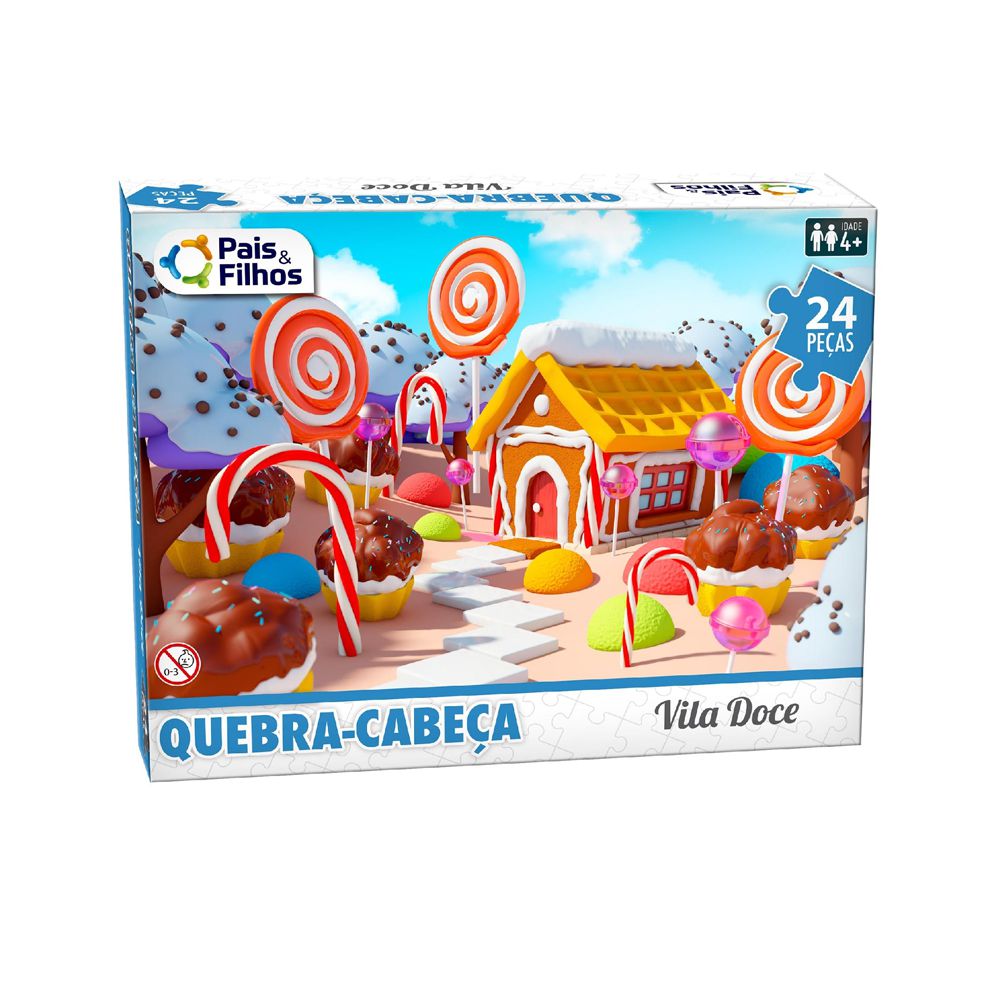 Quebra-cabeça Navio Pirata infantil 24 Pcs